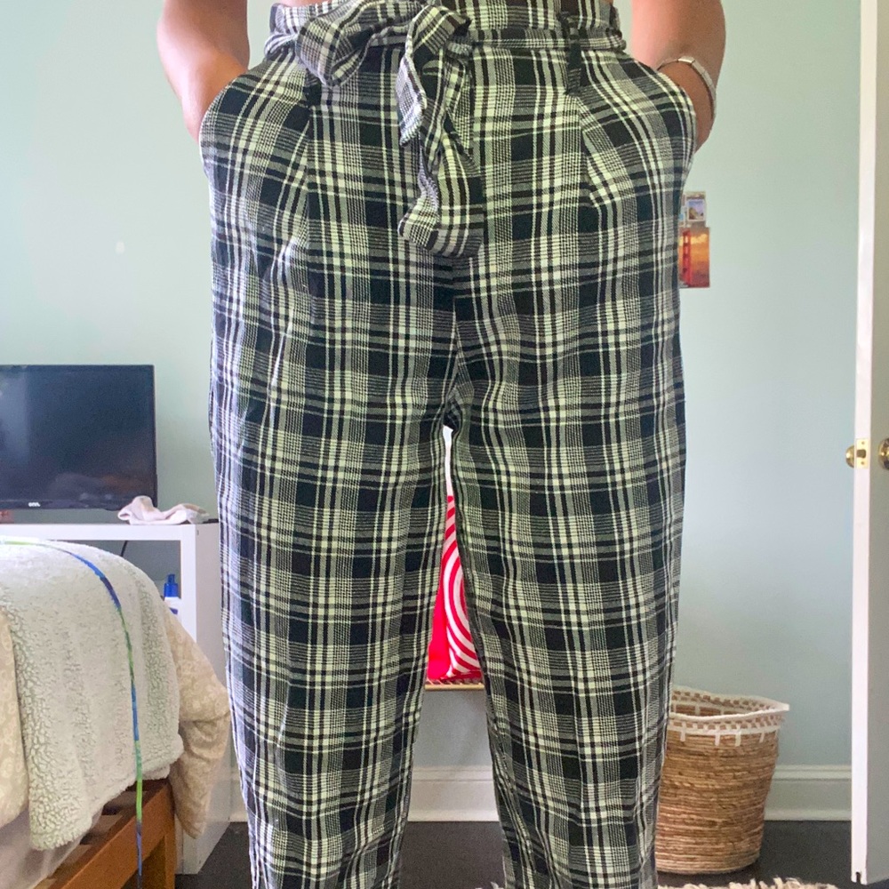Checkered black and white pants from a store in South Africa (Mr Price)